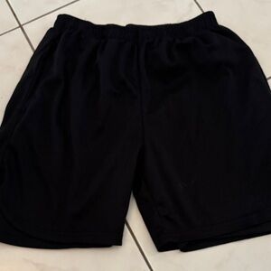 Classic Black Athletic Men's Shorts